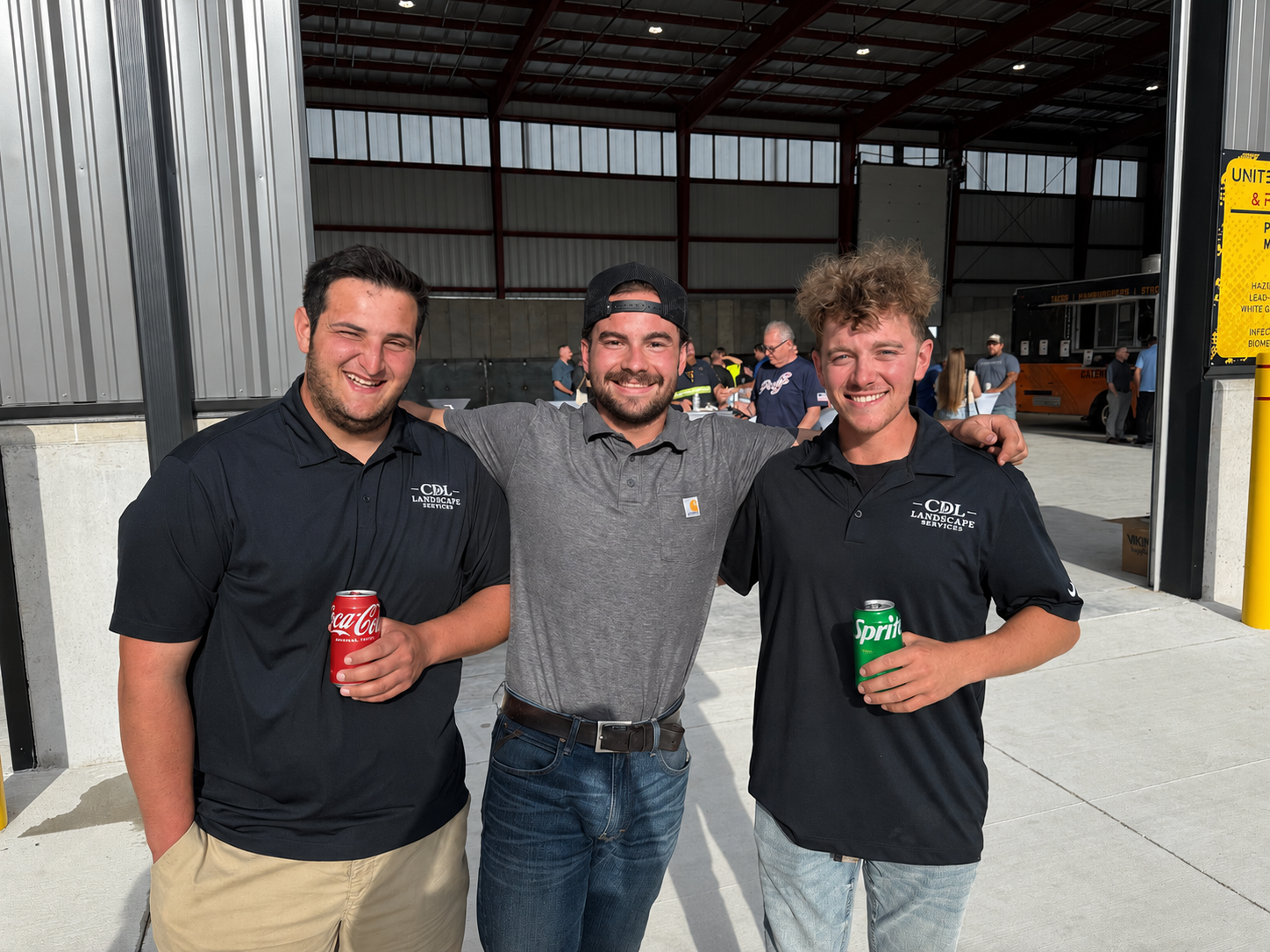 Drew Bennett, Chris Buonocore, and Logan Durnell of CDL Landscape Services