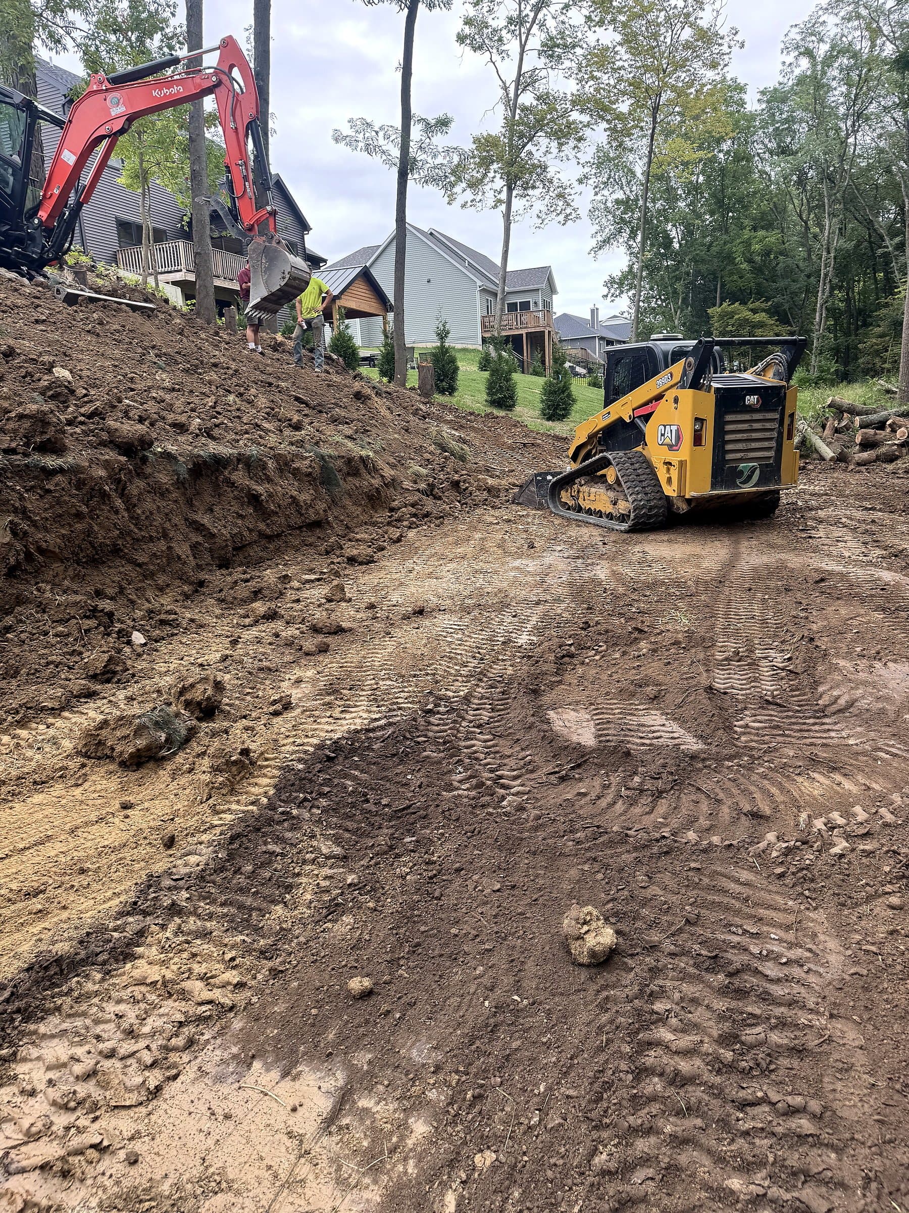 Excavation, grading, and soil preparation